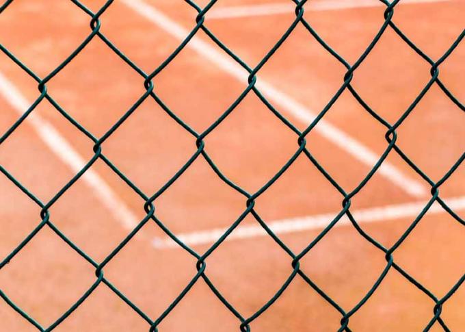 Cerca cubierta PVC de la malla de la alambrada, malla de alambre que